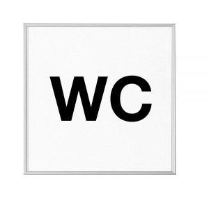 MADRID Silver Line T&uuml;rschild 120,5 mm WC
