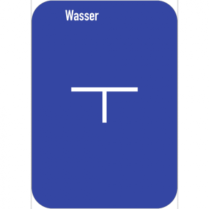 Dreifke&reg; Wasser-Hinweisschild (B), Alu, 140x200 mm