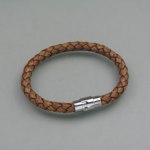 braunes Leder-Armband - farbintensiv