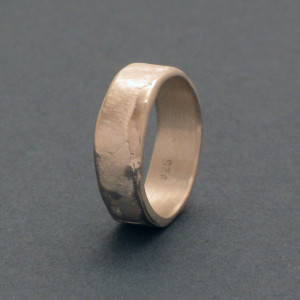 Gussring, 6 mm - Silber - ausgewogen - matt