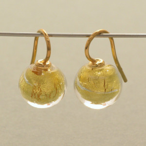 Ohrhänger Muranoglas, gold - Murano-Glas - dynamisch