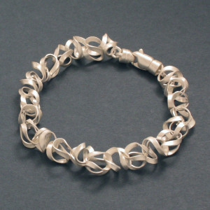 Silber-Armband Tagliatelle - aktuell - matt