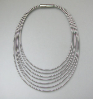 Kabel-Collier - Edelstahl - stahlgrau - extravagant - matt