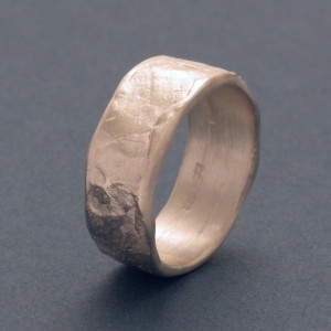 Gussring, 9 mm - Silber - ausgewogen - matt