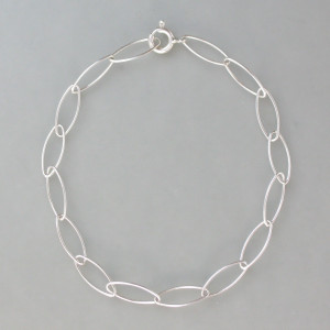 Paperclip-Armband Silber - aktuell
