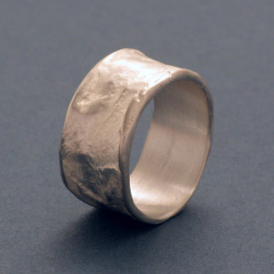 Gussring, 12 mm - Silber - ausgewogen - matt