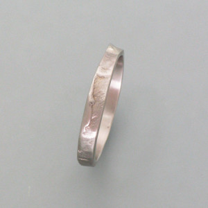 Gussring 3,5 mm in Weißgold