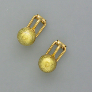 Ohrclips Muranoglas golden - Murano-Glas - dezent