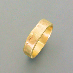 Gussring 6 mm in Gelbgold
