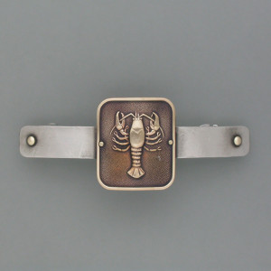 Haarspange Sternzeichen Krebs - Messing - gold - aktuell - geschwärzt