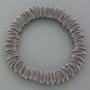 Organisches Armband Stahl - Edelstahl - silber - aktuell - matt