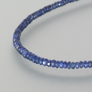 Saphir-Kette - Gold - blau - aktuell - matt