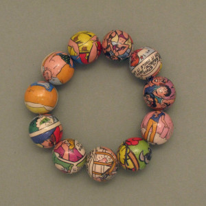 Armband Comic - Kunststoff - bunt - jugendlich