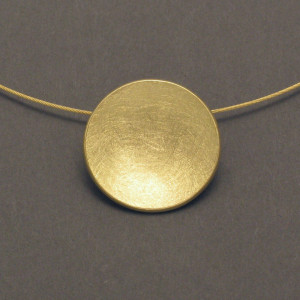 Anhänger goldplattierte Schale - goldplattiertes Silber - aktuell