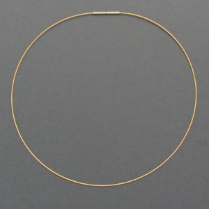 Edelstahlreif 1-fach, vergoldet Länge 42 cm