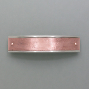 Haarspange mit Rosé-Streifen - Bronze - gold - elegant