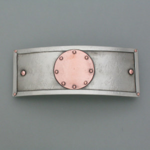 Haarspange Nippon - Kupfer - silber - aktuell - matt