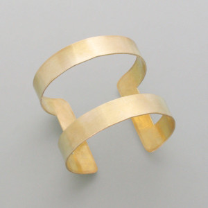 Messing-Armreif pur - gold - aktuell - matt