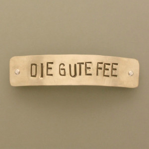 Haarspange "Die gute Fee" - Neusilber - gold - aktuell