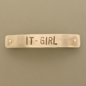 Haarspange "It-Girl" - Neusilber - jugendlich - matt