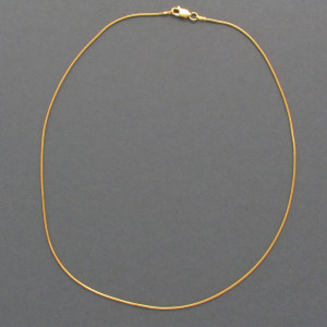 Zarte Kette vergoldet Länge 42 cm - goldplattiertes Silber