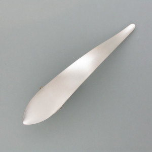 Haarclip silbern klein - Messing