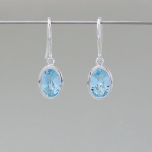 Ohrhänger "La Mer" mit Topaz - Silber - blau - farbintensiv