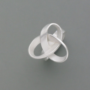 Tagliatelle Ring Silber