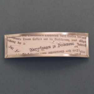 Haarspange Zeitungskollage - Neusilber - schwarz - aktuell - matt