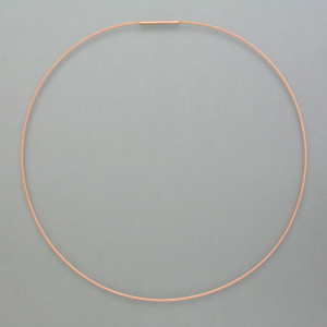 Edelstahl-Reif, rosé-vergoldet Länge 45 cm
