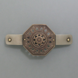 Ornament-Haarspange "Antik" - Neusilber - gold - elegant - geschwärzt