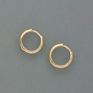 Zarte Creolen aus Gold, klein - Gelbgold - dezent