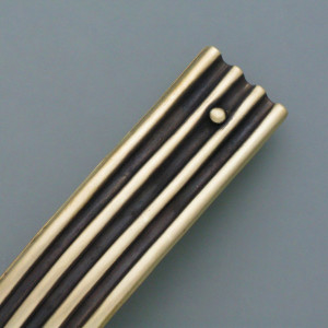 Haarspange gewelltes Messing - gold - aktuell