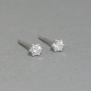 Ohrstecker Weißgold mit Brillant - silber - edel