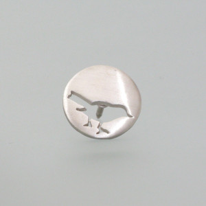 Pin "kleines Vögelchen" - Silber - dezent - matt