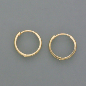 Zarte Creolen aus Gold - Gelbgold - dezent