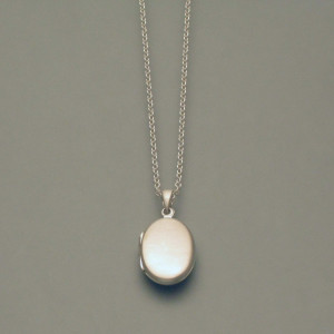 kleines Silber-Medaillon - elegant