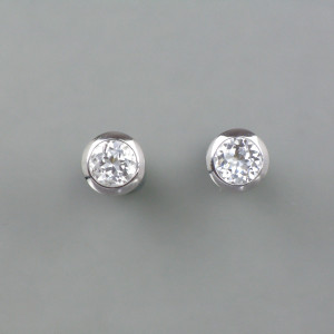 Ohrstecker weisser Topas - Topaz - Silber -  transparent - edel
