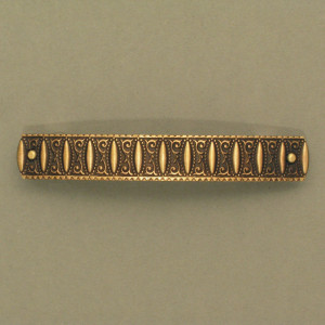 Haarspange Vintage Ornament - Neusilber - gold - extravagant