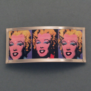 Haarspange Marilyn - Kunststoff - orange - aktuell - matt
