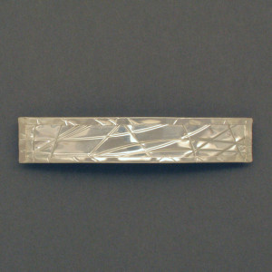 Silberhaarspange Kubismus, Länge: 8,4 cm, made in Germany