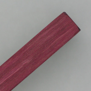 Holz-Haarspange weinrot - Edelstahl - dezent - matt