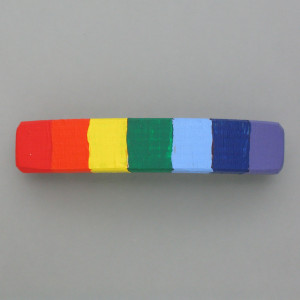 Haarspange Farbrausch - Ebenholz - bunt - farbintensiv