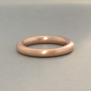 Edelstahlring rosé vergoldet