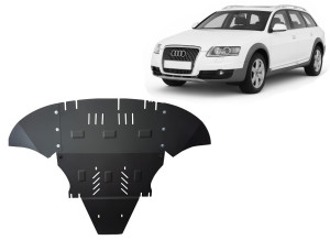 Scut Motor Metalic Scut motor Audi A6 Allroad 2 - cu lateral - (2005 - 2011)