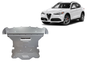 Scut Motor Metalic Scut motor din aluminiu Alfa Romeo Stelvio - (2016 - 2026)