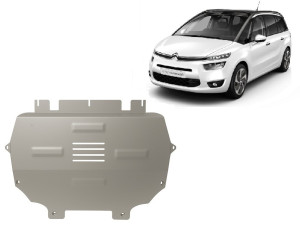 Scut Motor Metalic Scut motor din aluminiu Citroen C4 Picasso - (2013 - 2018)