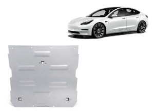 Scut Motor Metalic Scut motor faÅ£Ä din aluminiu Tesla Model 3 AWD - (2017 - 2026)
