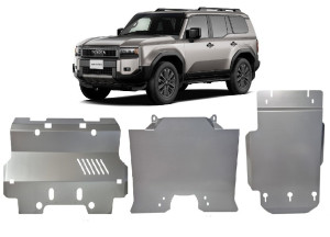 Scut Motor Metalic Set de scuturi din aluminiu  Toyota Land Cruiser - (2024 - 2026)