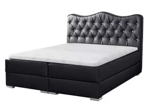 Luksus kontinentalseng med madrass 180x200 svart Sultan